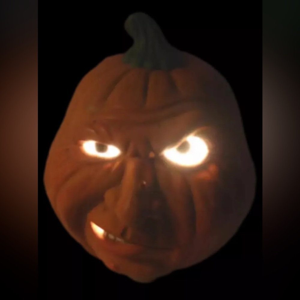 Vintage Jack O’ Lantern Ceramic Lights Up Creepy Halloween Warts Creepy Prop